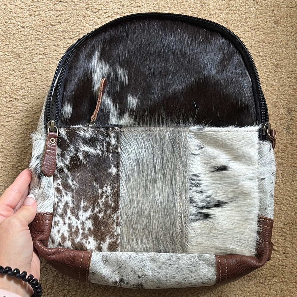 Myra bag real cow hide